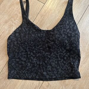 Lululemon Athletica Black Patterned Tank